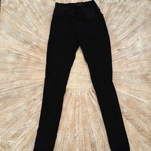 James Jeans black maternity under the belly twiggy jeans size 25